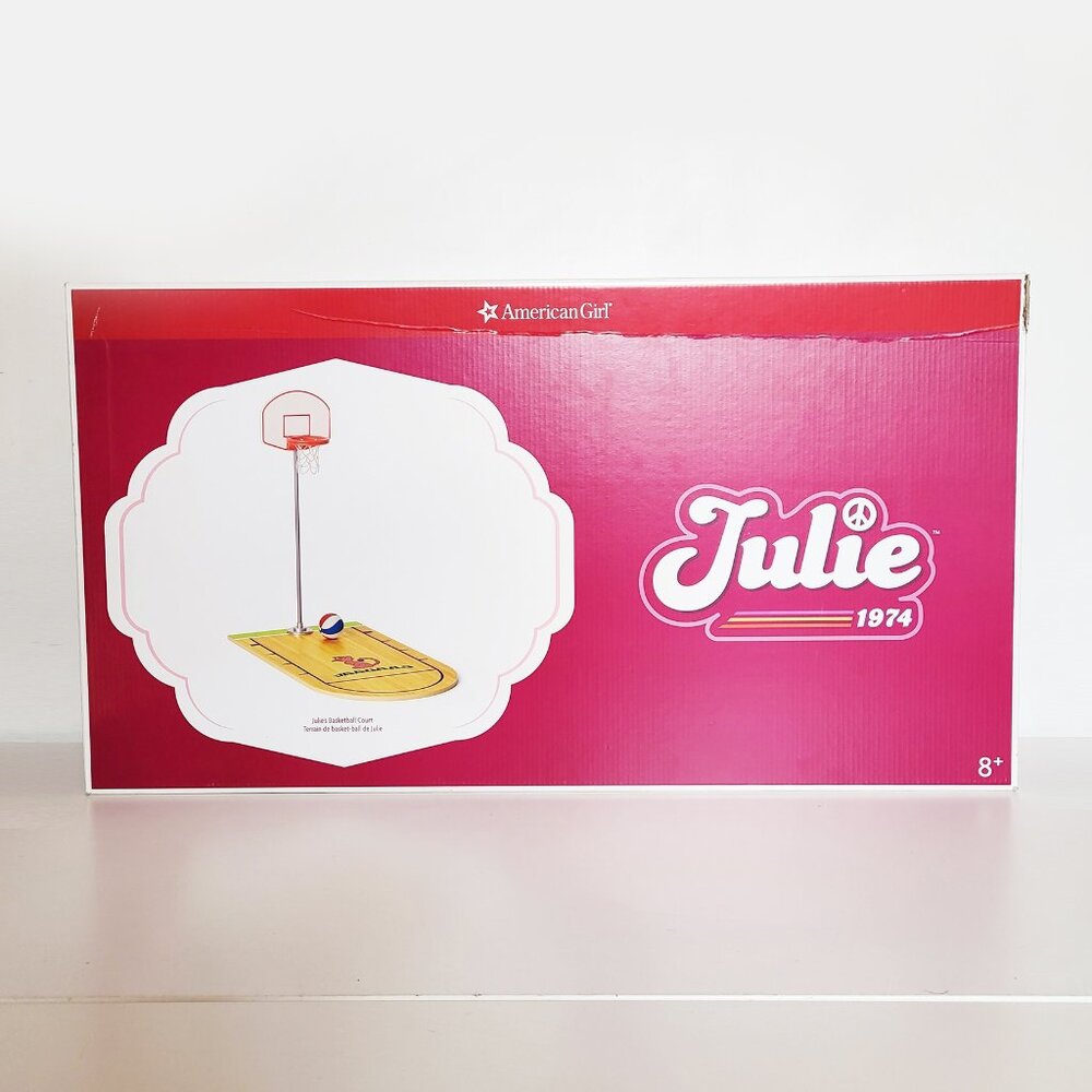 American Girl Julie Basketball Court Set with Ball - NIB